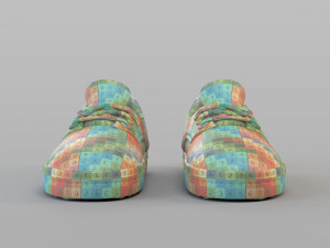 cartoon sand shoes Modello 3D