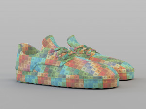cartoon sand shoes Modello 3D