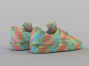 cartoon sand shoes Modello 3D