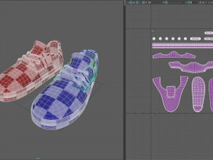 cartoon sand shoes Modello 3D