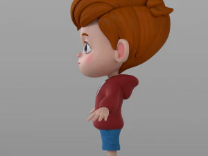 cartoon little boy 3D Model