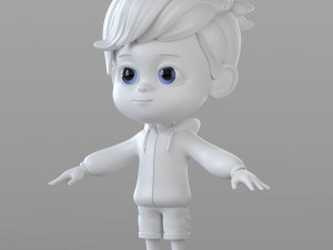 cartoon little boy Modelo 3D