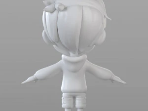 cartoon little boy 3D Model