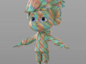 cartoon little boy 3D Model
