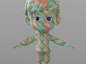 cartoon little boy Modelo 3D