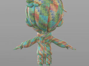cartoon little boy 3D Model