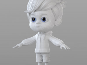 cartoon little boy Modelo 3D