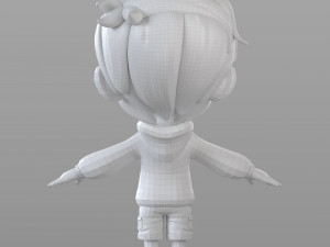 cartoon little boy Modelo 3D