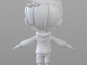cartoon little boy 3D Model