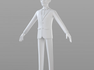 cartoon businessman 3D Model