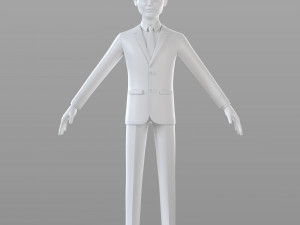 cartoon businessman 3D 模型