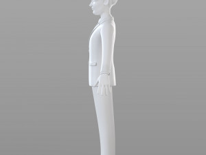 cartoon businessman 3D 模型