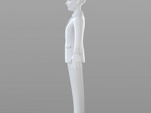 cartoon businessman 3D 模型