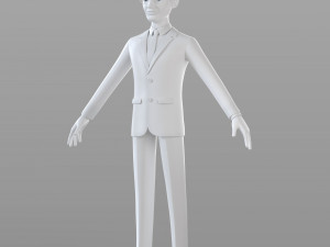 cartoon businessman 3D 模型