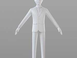 cartoon businessman 3D 模型