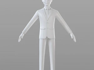 cartoon businessman 3D Model