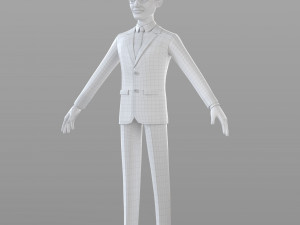 cartoon businessman 3D 模型