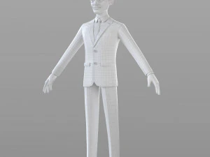 cartoon businessman 3D Model