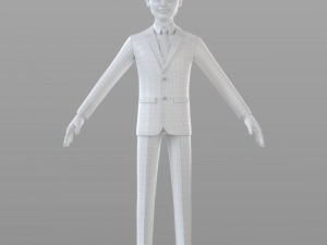 cartoon businessman 3D 模型