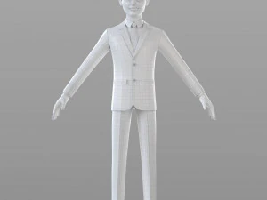 cartoon businessman 3D Model