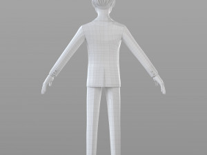 cartoon businessman 3D 模型