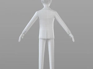 cartoon businessman 3D Model