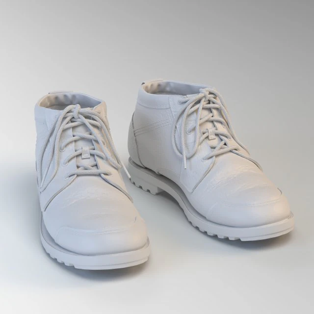 realistic boots 3D Model .c4d .max .obj .3ds .fbx .stl .blend 