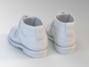 realistic boots Modello 3D