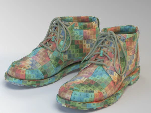 realistic boots 3D Model