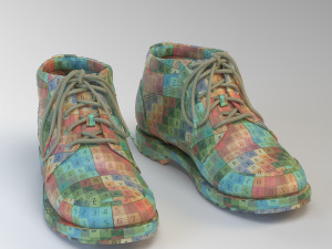 realistic boots Modello 3D