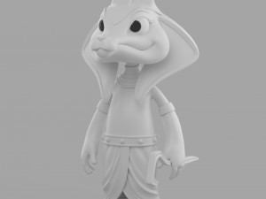 cartoon sphinx soldier 3D Model