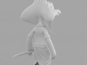 cartoon sphinx soldier 3D Model