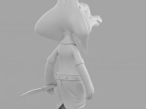 cartoon sphinx soldier 3D Model
