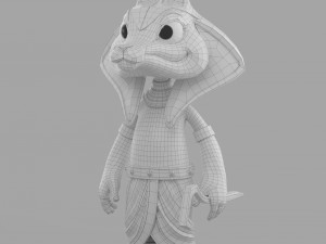 cartoon sphinx soldier 3D Model