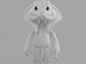 cartoon sphinx soldier 3D Model