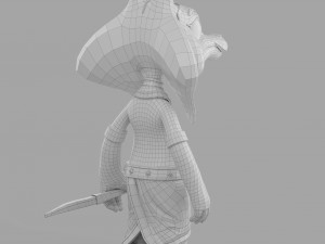 cartoon sphinx soldier 3D Model