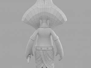 cartoon sphinx soldier 3D Model