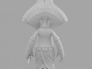 cartoon sphinx soldier 3D Model