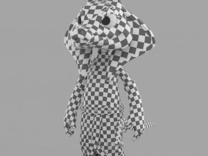 cartoon sphinx soldier 3D Model