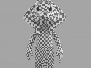 cartoon sphinx soldier 3D Model