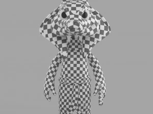 cartoon sphinx soldier 3D Model