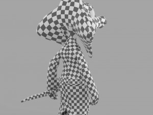 cartoon sphinx soldier 3D Model