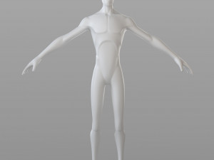 stylised male base 3D Model