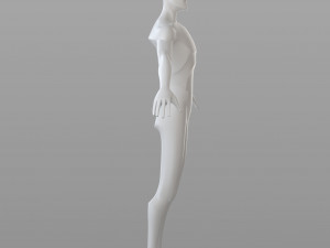 stylised male base 3D Model