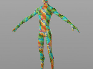 stylised male base 3D Model