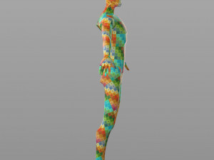 stylised male base 3D Model