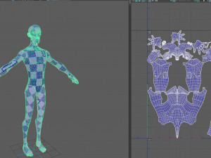 stylised male base 3D Model