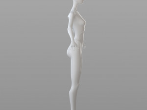 stylised female base 3Dモデル