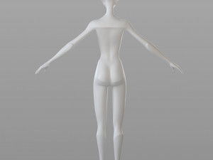 stylised female base 3Dモデル