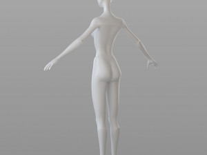 stylised female base 3Dモデル